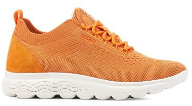 Geox Women's D Spherica ASneaker, Orange, 7 UK