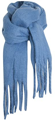 Stafeny Dicker Schal warm Damen - Schal Klassischer Und Täglich Damen Feinstrick Winter Kuschelige Warme Winter Schals Musselintuch Damen Deckenschal Winterschal warm Hochwertiges schal-tuch (Blau)