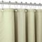 Duschvorhang Leinen mit Metall Duschvorhangringe Stoff Textil Badewannenvorhang Anti Schimmel Bad Vorhang Wasserdicht Badewanne Vorhang Schwerer Shower Curtain Badezimmer - 182 x 214cm (Salbeigrün)