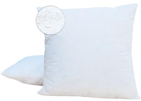 JACK 2er Set Innenkissen XXL Kissenfüllung 30x30 30x50 40x40 45x45 40x60 50x50 60x60cm Inlett Wasserfest Kopfkissen Zierkissen Outdoor Kissen, Größe:45 x 45 cm