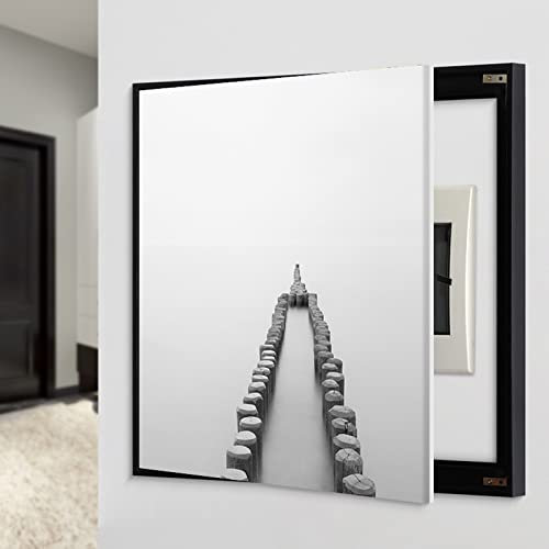 ECOLFE Abdeckung des Unterbrecherkastens dekorativ, Media Occlusion Verteilerkasten Wohnzimmer Bild Verstecken Gemälde Dekoration for Schlafzimmer Büro Kindergarten Dekoration,D,40 * 40cm (Color : B)