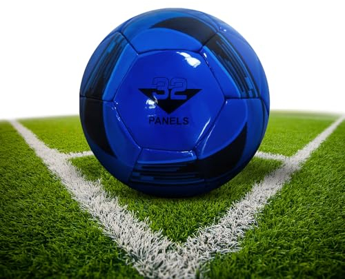 pwavum Fußball Kinder Unisex, Offizielle Größe 5 Fussball Ball, Outdoor-Indoor Spiel-Training Fußball Größe 5, Verdickt Explosionsgeschützt Football, Fusball Ball Für Jugendliche Und Erwachsene
