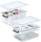 Citylife 1+1 Aufbewahrungsboxen mit Deckel, 16L aus Kunststoff mit Gebäude Grundplatte Deckel und abnehmbarem Tablett, Craft Veranstalter | Clear Storage box für die Organisation von, Perle, Werkzeug