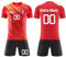 Maillot de Foot Personnalisable Tenue Sport Maillot Equipe de France Football 2025 Enfant Homme Personnalisé avec Nom Numéro L'équipe Le Logo Tshirt Foot France Tee Shirt Personnalisé(#26)