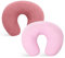 Winmany Stillkissenbezüge aus Musselin, weiche Baumwolle, für Neugeborene, Stillkissen, Baby-Fütterkissen, Schonbezug, Duschgeschenk für Jungen und Mädchen, 2 Stück (Rose + Hellrosa)