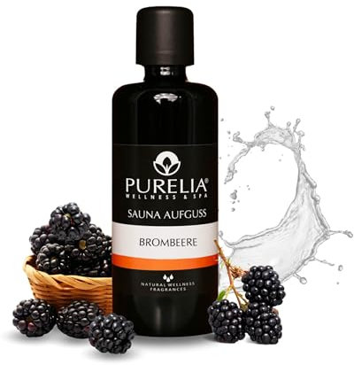 PURELIA Saunaaufguss Brombeere 100 ml natürlicher Sauna-aufguss - Reine ätherische Öle