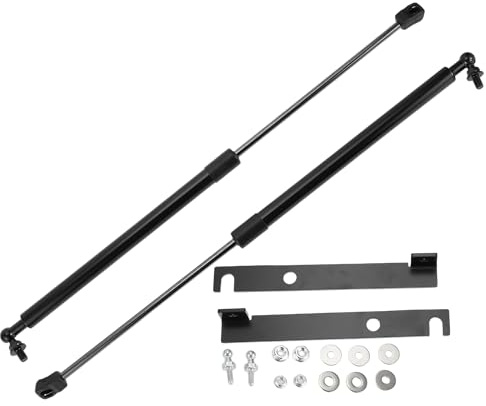 TUCKBOLD Stoßdämpfer Für Toyota RAV4 13-18 Motorhaube Gasfeder 2Set | Schwarz, Kohlenstoffstahl, Ausgezogene Länge 51cm, Zusammengedrückte Länge 30cm, Montagehalterung, Dichtung
