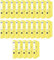 DONAU Master Ordner Schmal 25er Pack/DIN A4 / 5 cm / 25 Stück/Gelb/Kunststoffbezug PP/Carton Papier Schlitzordner Büroordner Aktenordner Ringordner/Grünen Punkt