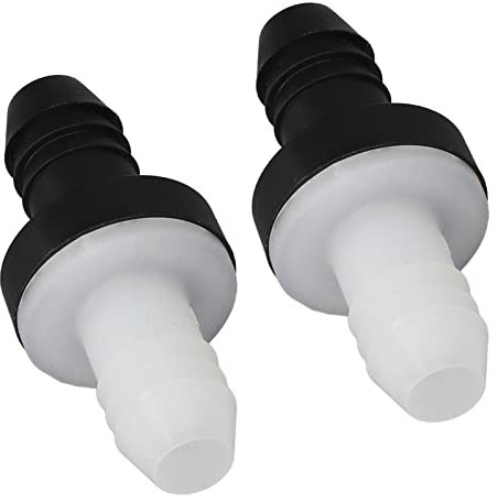 Nutriess 2 Stück Rückschlagventil für Wasser, Luft, Flüssigkeitsbewegungskontrolle, 3/8 Zoll, 10 mm, Einweg-Rückschlagventil aus Kunststoff für Luftkompressor, Aquarium, Brenngas (CDAV6)
