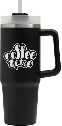 Coffee Time - Vaso grande, taza de café, termo aislado, taza grande