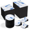 30 Pièces Adhésif Double Face Extra Fort, Tampons Rectangles, Ronds, Carrés, Scotch Double Face Puissant,Ruban Mousse pour Maison, Bureau, Décoration, Fixation Murale (Noir)