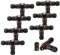 Kabelverbinder Wasserdicht 3 Polig, 8 Stück Kabelverbinder ip68, Erdkabel Verbinder Wasserdicht 3 Wege T-Form für Ø3-12 mm Kabeldurchmesser, Verbindungsbox Abzweigdose Für Garten, Outdoor