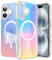 JETech Iridescent Case for iPhone 16 6.1-Inch with Camera Control Capture Button, Compatible with MagSafe, Cute Unique and Aesthetic Design, Colorful Translucent Cover (Iridescent)