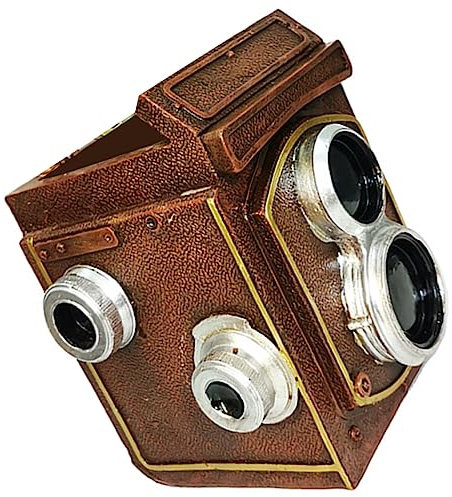 WEKADRIN Vintage Camera Flowerpot Decorative Plant Pot for Desktop Adornment Creative Resin Design for Use for Plant Lovers