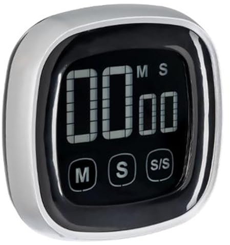 Paris Prix Five Simply Smart - Minuteur de Cuisine Digital Aimanté 7cm Argent