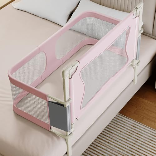 Berceau Cododo pour Bébé, berceau bébé evolutif, Hauteur Réglable, lit pliant bébé, Lit Cododo de Bébé avec Moustiquaire, fenêtre en maille respirante et visible, pour Les Bébés de 1 à 36 Mois- Rose