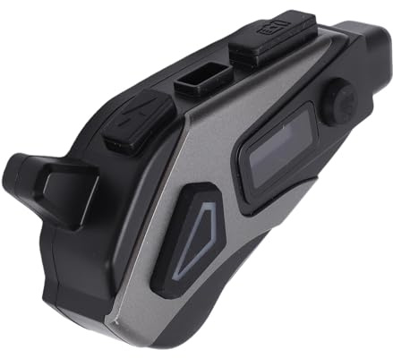 Generic Telecamera per Casco Moto IPX8, Videoregistratore HD 1080P con Auricolare Bluetooth, Riduzione Intelligente del Rumore 1500 MAh a Lunga Durata