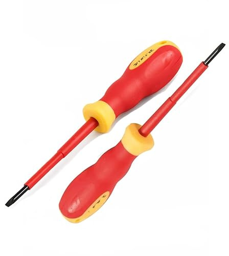 2 Qty Useful Store® Screwdriver VDE Electrical Slotted Flat Insulated Terminal Driver 3mm x 75mm