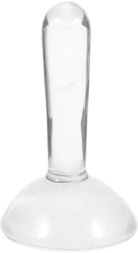 Supvox Glasmahlstößel aus Langlebigem Glas mit Ergonomischem Griff Manueller Müller zum Pigmentmahlen für Ölgemälde und Aquarell Farbschleifzubehör für Künstler