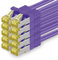 Cable de Red Cat.7 (Sftp Pimf) 10 GB/s RJ45 Cat6a Violeta - 10 Piezas 2m