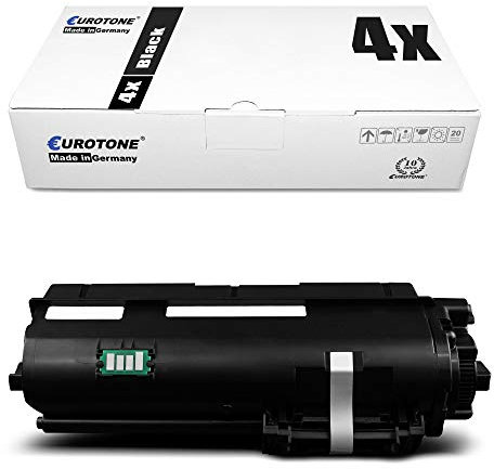 4X Eurotone Toner für Kyocera ECOSYS M2540DNw M2640IDW M2040DN M2540DNe ersetzt TK-1170 TK1170 Schwarz