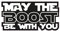 1 x Aufkleber May The Boost Be With You Sticker Tuning Autoaufkleber Fun Gag OEM