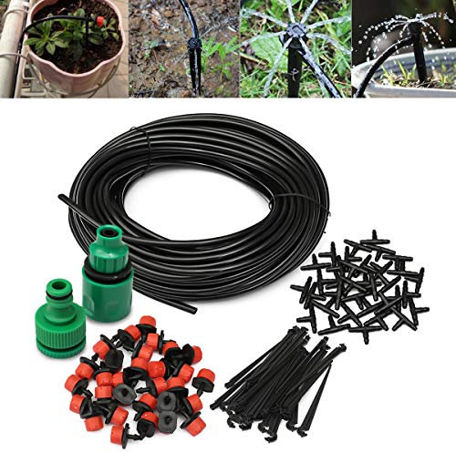 TuToy 30M Micro Gocciolamento Tubo Irrigazione Kit Irrigazione Automatica Giardino Fai Da Te Impianto Di Acqua Serra