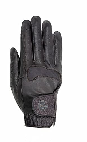 RSL Reithandschuhe aus Ziegen-Nappa Leder 11320007-102-512 Braun 7.5/M