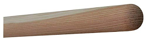 TIBU Lärche unbehandelt Holz Handlauf Geländer 30-500cm Wandhandlauf Wand Treppe, Länge: 1800 mm 180 cm 1,8 m und Enden: Halbkugel gefräst