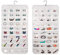 Linkstyle 80 Taschen Schmuck Organizer Hängend, Doppelseitige Reise Schmuckrolle, Schmuckhalter mit Haken, 1 Stück