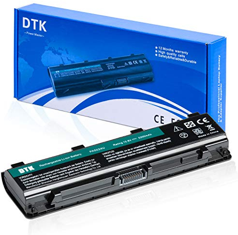 DTK Laptop Akku für Toshiba PA5024U-1BRS PA5023U-1BRS PA5025U-1BRS Satellite C800 C805 C840 C845 L850 Series PA5026U-1BRS PA5027U-1BRS PABAS259 PABAS260 PABAS261 PABAS262 PABAS263 Akkus 10.8V 5200mAh