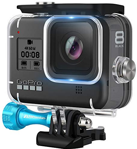 KEEPXYZ Waterproof Housing Case for GoPro Hero 8 Black. Underwater Protective Diving Shell Cage Mount Accessories with Aluminium Screw & Quick Release Buckle Accessory for Hero8 Action Camera