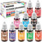 JEMESI Lebensmittelfarbe Set 10er x 10ml - Ungiftig Umweltfreundlich Flüssige Pigment für Kuchendekoration - für DIY Kunsthandwerk