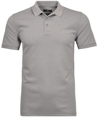 RAGMAN Herren Softknit-Polo modern fit Silbergrau-021, XL