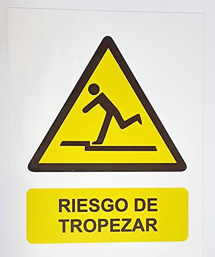 Panneau de signal PVC 40 cm x 30 cm risque de tromper 1 mm d'épaisseur