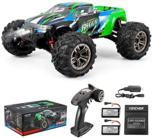 YONCHER YC200 1/16 45+km/h 55 min+ RC Ferngesteuertes Auto für Erwachsene 4WD Offroad Auto wasserdichte, Elektrisches RC Auto, Monster Truck Buggy, High Speed Crawler für Kinder