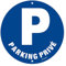 Goodvia Panneau Parking Privé Aluminium Réfléchissant Ø 280 MM, Panneau Stationnement Privé PARKING PRIVÉ Panneau Métallique Résistant aux Intempéries, Imperméable et Résistant aux UV, 1PC