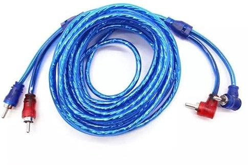 Cable RCA/phono, 2 a 2 RCA/phono, cable de audio estéreo (cable coaxial, RCA/phono macho/macho, conectores de cincha analógico/digital, para subs/amperios/Hi-Fis/home cinema/Blu-ray/receptores, negro)