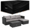 Futura Premium Rectangular Garden Furniture Covers Waterproof 200x160x70cm, Heavy Duty 600D Oxford Fabric Outdoor Table, Patio & Rattan Garden Furniture Covers, PVC Lined, Air Vents and UV Safe