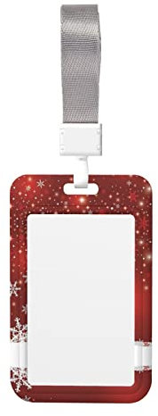 Porte-badge de Noël avec cordon, cordon tour de cou amovible, pour femme, adolescente, infirmière, enseignant, entraîneur
