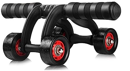 Knadgbft Bauchtrainer, Bauchroller, Fitnessgerät, Bauchroller, Heimtrainingsgerät mit Matte