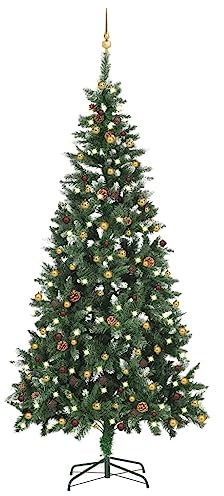 Weihnachtsbaum.künstlicher Weihnachtsbaum.choinka NA pniu.Künstlicher Weihnachtsbaum mit LEDs & Kugeln 210 cmchristmas Trees.Weihnachtsbaum künstlich.Christmas Tree.