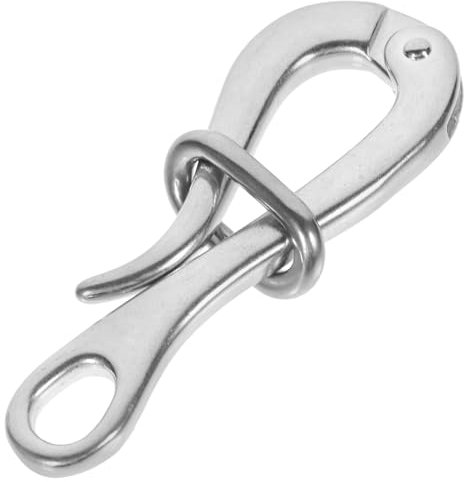 MILISTEN 3St Haken s Haken Kappen für Karabinerhaken tatsächl rostfreier Schnellhaken für Rettungsboote Edelstahlschnalle Rostfreier Stahl