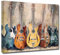 LZIMU Gitarren Leinwand Wanddrucke Vintage Stil Gitarren Kunstdruck abstrakte Aquarell Musikbilder Musikinstrument Poster für Raumdekoration (B, 30.00 x 45.00 cms)