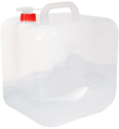 Valicaer Bidón de Agua Plegable,10L Contenedor de Agua Potable Depósito Potable Recipiente de Agua Grifo Asa BPA Free Deposito de Agua Contenedores Portátil Depósito para Emergencia Bidones Plegables