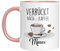 TassenTicker - Verrückt nach Kaffee - Tasse personalisiert mit Namen - Kaffeetasse mit Spruch - lustige Geschenkidee - Kaffeeliebhaber - Geburtstagsgeschenk (Rosa)