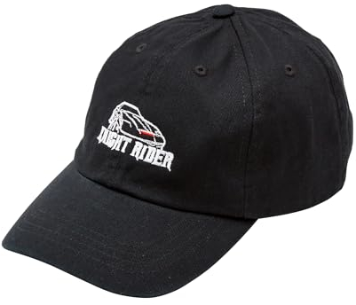 Cotton Soul Knight Rider Logo Herren Kappe, Schwarz, Einheitsgröße, Schwarz , Einheitsgröße