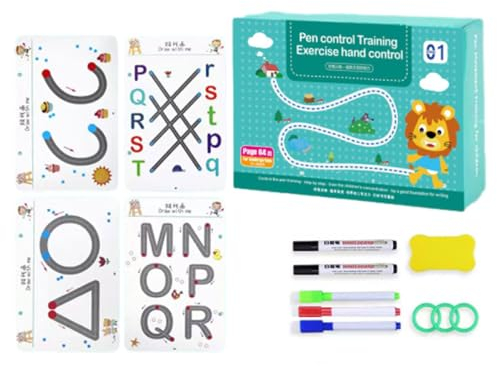 Scribble Smart Workbook 2024 Scribblesmart Workbook Fast Track Young Minds, Scribble Smart Wiederverwendbares Arbeitsbuch, Little Curious Minds Scribble Smart (Stufe 3-64 Seiten)
