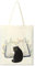 dusaniyali Geschenke für Katzenliebhaber Tote Bag Schwarz Katze Stoffbeutel Bedruckt Damen Umhängetasche Shopper Einkaufstasche Mama Geschenke Geburtstag Geschenke Lehrer Geschenk für Frauen