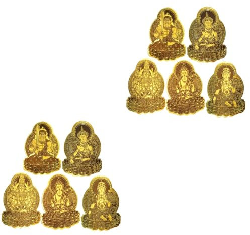 IMIKEYA 10 Stk -aufkleber Buddhistische Folienaufkleber Feng Shui Spirituelle Selbstklebender Buddha Buddha-vinyl- Golden Papier